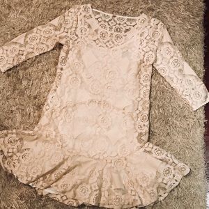Off White Lace Free People Dress